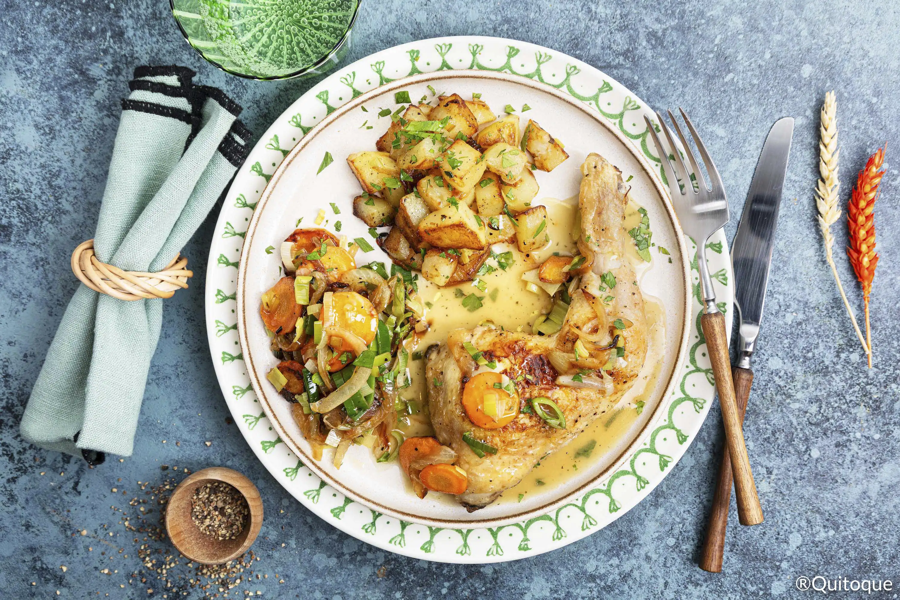 Recette Quitoque : Cocotte de poulet à la sarriette